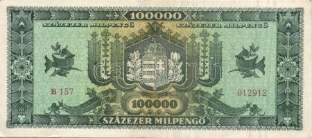 1946. 100.000MP látványos nyomdai hibával T:II