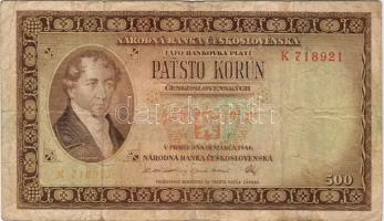 Csehszlovákia 1946 500K T:II/III