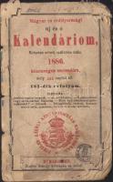 1886 Magyar és Erdélyországi uj és ó kalendáriom romos állapotban