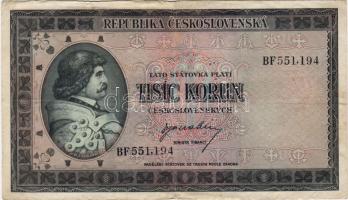 Csehszlovákia 1945 1000K T:II