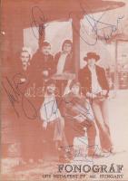 Fonográf együttes dedikált fotó