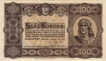 1923 100K  nyomdajellel T:I