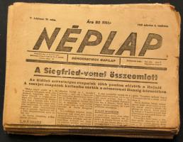 1944-1949 a Hiradó, Néplap, Debreczen című ujságok 44 db száma, benne érdekes hírek a történelmi időkről