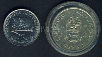 1980. 100Ft "Szovjet-magyar közös űrrepülés" T:BU + 1986. 100Ft "Labdarúgó VB" T:BU