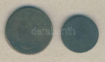 1763 PH-KM 1Poltura M.Theresia T:3/3- + 1765. Rézdénár M.Theresia T:3-/4+