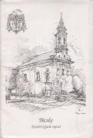 Kisvári Gyula: Bicske 10 darabos sorozat mappában, ofszet-papír 15x22 cm