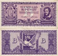 1946 10.000.000B.-pengő 2db T:II