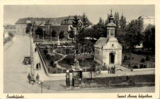 Érsekújvár St Anna chapel with gas station