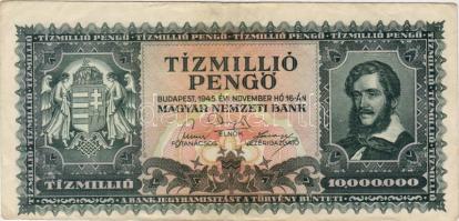 1946 10.000.000P erősen lecsúszott nyomással T:II