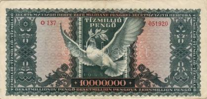 1946 10.000.000P erősen lecsúszott nyomással T:II