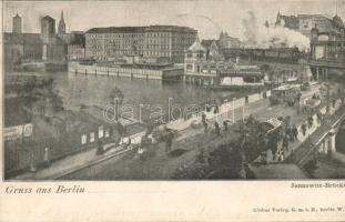 7 db vegyes futott, régi képeslap - nagyrészt külföldi városképek, illetve egy mechanikus üdvözlőlap...