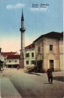 7 db vegyes futott, régi képeslap - nagyrészt külföldi városképek, illetve egy mechanikus üdvözlőlap...