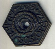 1979. "Állami csúszópénz-Respublica Szentendre" Br gúnyérem T:2