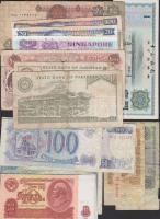 23db külföldi bankjegy (Kína, Görögország, Oroszország, Kenya, Szingapúr, Egyiptom, ...) T:vegyes