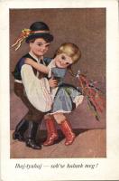 5db háború előtti grafikai népviselet lap