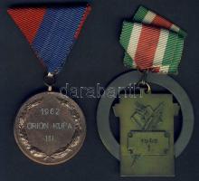 1949. "MEFESZ-atlétika cs." I. díja Br érem szalaggal + 1962 "Orion Kupa" labdar...