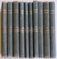 Szépirodalmi könyvtár: Jókai Mór 10 kötet, Franklin 1901, dombornyomott egészvászon kötés