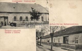 Csácsó with the Boltizár house and post office (EB)