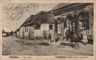 Nagyajta the shop of József Téglás and a gasoline shop