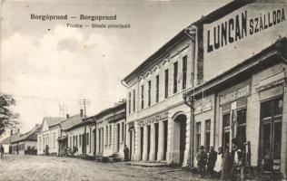 Borgóprund Hotel Luncan and the shop of Izidor Sajovics