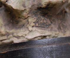 Kotsis-Nagy Margit (1939-): Madonna kerámia szobor, jelzett, 28 cm