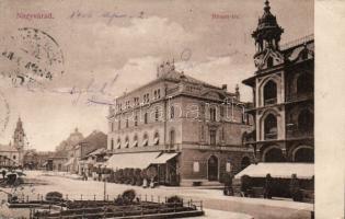 Nagyvárad Bémer square with the Gresham insurances and the shop of Mór Lőrincz (EB)