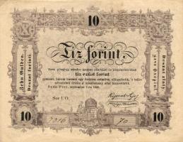 1848 10Ft értékjelzés erősen lefelé csúszva ! T:II
