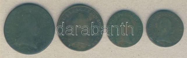 Ausztria / magyar verdejel 1800S 3Kr + 1900B 1Kr (2x) + 1812S 3Kr T:3,3-