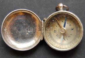 Mini fém zseb iránytű / Small metal compass d:3 cm