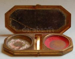 Kis réz keretes piperetükör szemhéjpúderrel