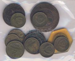 Oroszország / Szovjetunió kis kopejka tétel 1914-1982. összesen 13db, egy Ag közte T:2,3