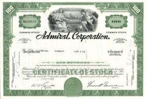 USA / Chicago 1969. Admiral Corporation elektronikai termékeket gyártó vállalat részvénye T:I-