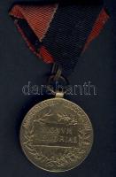 1898 Jubileumi bronz emlékérem a fegyveres erők számára szalaggal T:2
