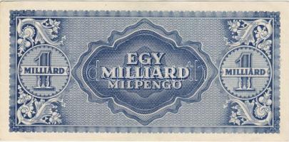 1946 1.000.000.000Milpengő rajta a kék festék elmázolódva ! T:I