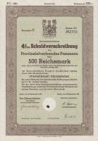 Lengyelország / Stettin német fennhatóság alatt 1941. Záloglevél 500RM-ról T:I-