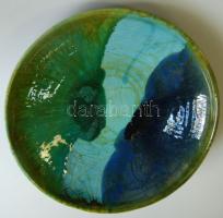 Monika jelzéssel ellátott kerámia fali tányér d: 37 cm