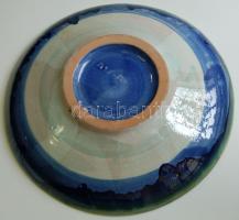 Monika jelzéssel ellátott kerámia fali tányér d: 37 cm