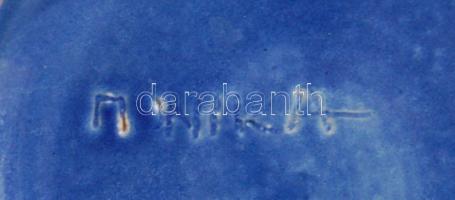 Monika jelzéssel ellátott kerámia fali tányér d: 37 cm