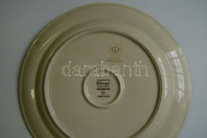 Jagdmotive "Ridinger" jelzéssel ellátott vadászatot ábrázoló régi német porcelán tányér / ...