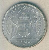 1930. 5P Ag "Horthy jobbra" T:3+