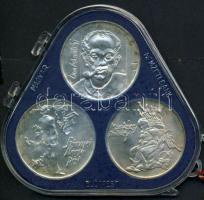 1976. 200Ft Ag 3klf db "Festők I.Derkovits, Szinyei, Munkácsi" sor T:BU Eredeti plombált MNB tokban!