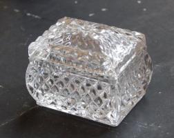 Kis kristály ékszertartó / Crystal jewelry box 5x6x7 cm
