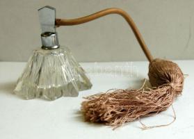 Kristály parfümös üveg pumpával/ Crystal parfume bottle with pump 10 cm