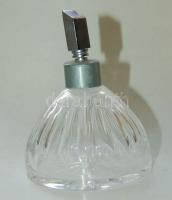 Kristály parfümös üveg pumpa nélkül / Crystal parfume bottle without pump 13 cm