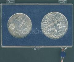 1974. 50Ft Ag + 100Ft Ag "50 éves az MNB" T:BU eredeti MNB plombált plasztiktokban!