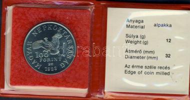 1983. 100Ft "Simon Bolivár" T:BU Eredeti tokban, tanúsítvánnyal!