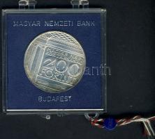 1977. 200Ft Ag "Nemzeti Múzeum" T:BU Eredeti, plombált MNB plasztiktokban!