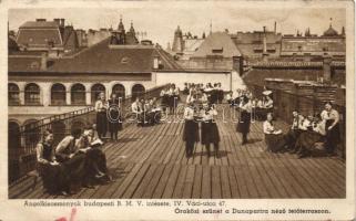 Budapest V. Angolkisasszonyok intézete, tetőterasz