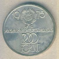 1975. 200Ft Ag "Felszabadulás" díszdobozban T:2 kis ph
