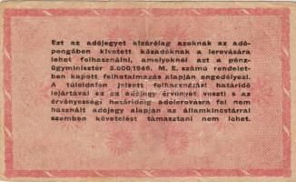 1946 1000.000AdóP hátoldali címer fordított állású !  T:II